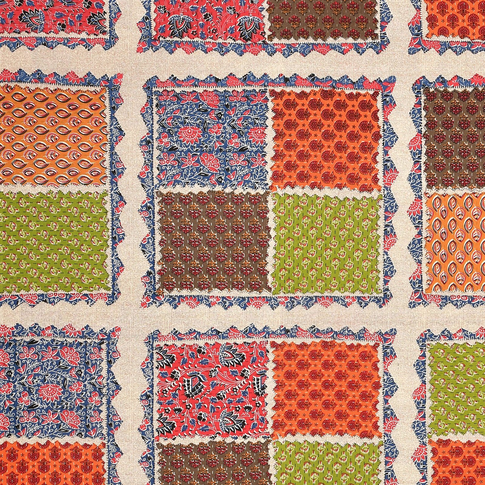 Rajasthani Traditionally Printed Cotton Doublebed Bedsheet With Pack of 2 Pillow Covers - Image 3